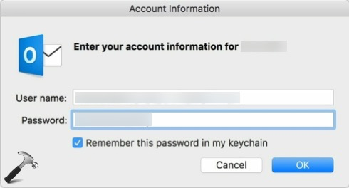 outlook mac 15.41 prompting for password